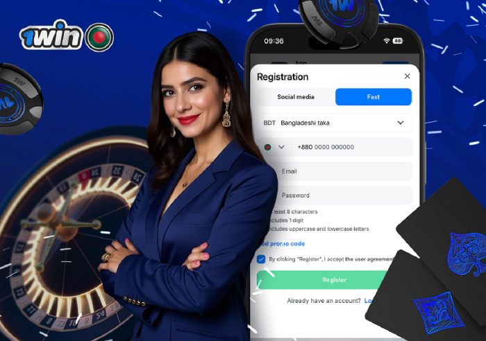 Sign up for a new account 1win in Bangladesh